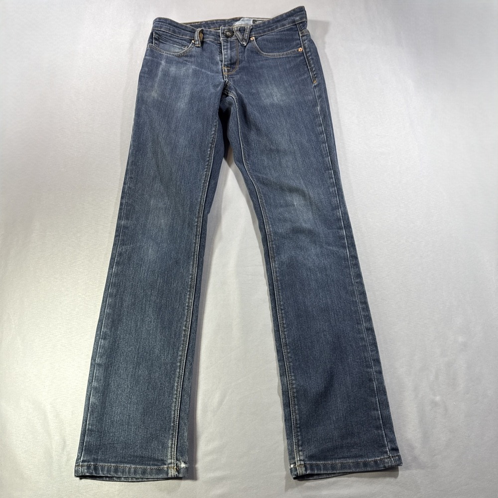 Volcom Vorta Slim Straight Jeans Mens 28X30 Dark Wash Denim Skate Streetwear